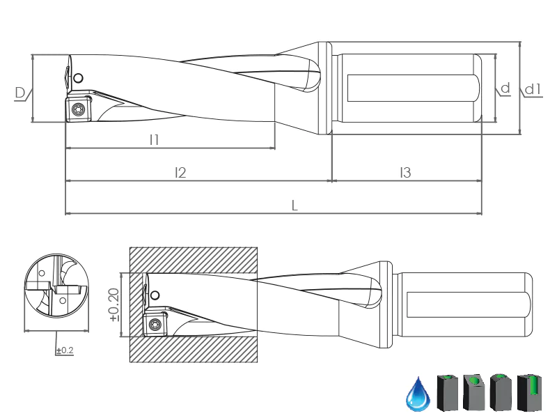 SDUM Dx3 - SPMT/XOMT (PD)  SPMT 040204 / 050204 / 060205 / 07T208 XOMT 040204 / 050204 / 060204 / 07T205 U-DRILL